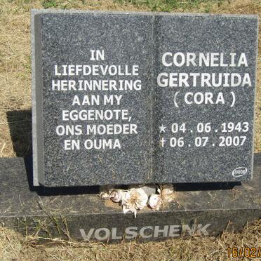 VOLSCHENK Cornelia Gertruida 1943-2007