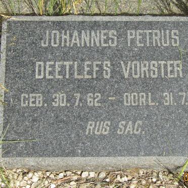VORSTER Johannes Petrus Deetlefs 1962-1962
