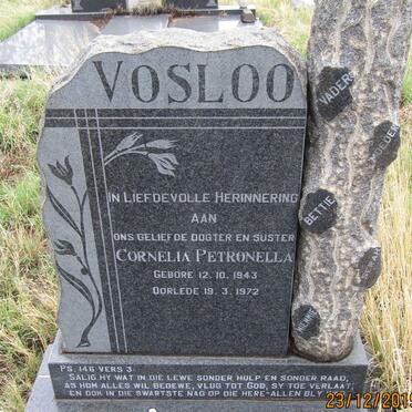 VOSLOO Cornelia Petronella 1943-1972