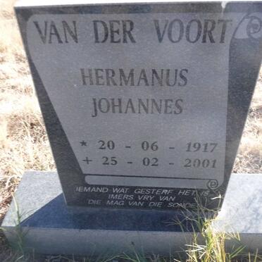 VOORT Hermanus Johannes, van der 1917-2001