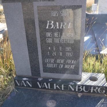 VALKENBURG Bart, van 1915-1997