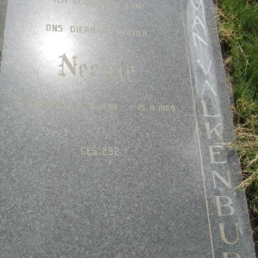 VALKENBURG Neeltje, van nee KOPPENOL 1888-1969