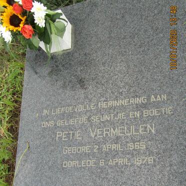 VERMEULEN Petie 1965-1978