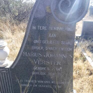 VERSTER Marius Johannes 1956-1979
