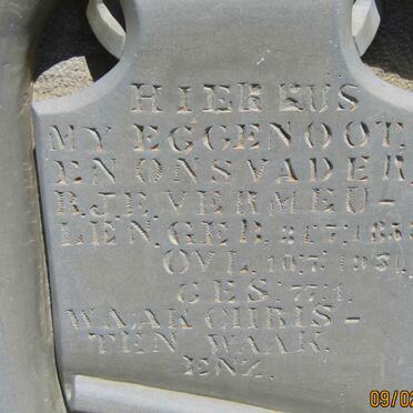 VERMEULEN R.J.E.1853-1931