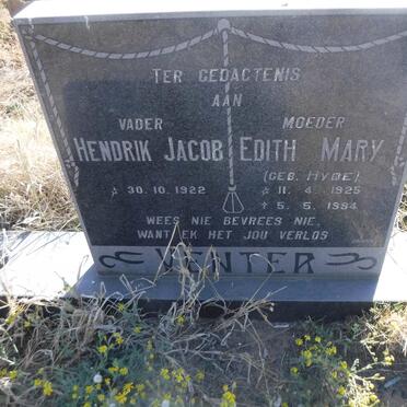 VENTER Hendrik Jacob 1922- &amp; Edith Mary HYDE 1925-1984