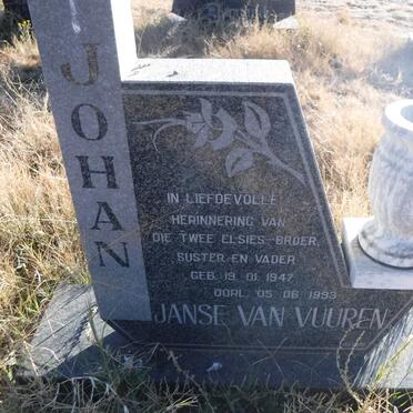 VUUREN Johan, Janse van 1947-1993