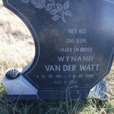 WATT Wynand, van der 1961-2000