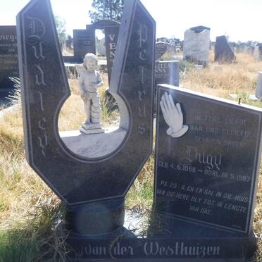 WESTHUIZEN Dudley Petrus, van der 1968-1987