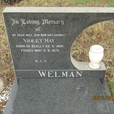 WELMAN Violet May nee DE SEALLY 1909-1972