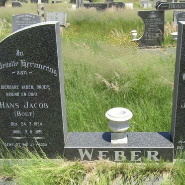 WEBER Hans Jacob 1924-1990 &amp; Johanna Regina NAUDE 1927-1963