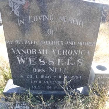 WESSELS Vanorah Veronica nee NELL 1946-1984