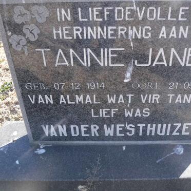 WESTHUIZEN Jane, van der 1914-1997