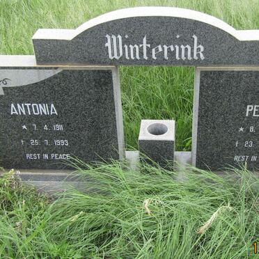WINTERINK Peter 1893-1978 &amp; Antonia 1911-1993