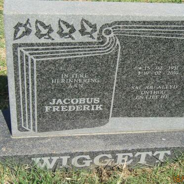 WIGGETT Jacobus Frederik 1951-2010