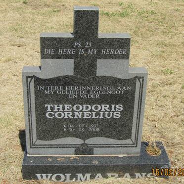 WOLMARANS Theodoris Cornelius 1937-2008