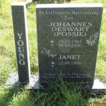 YOUNG Johannes Deswart 1965-2006 &amp; Janet 1969-