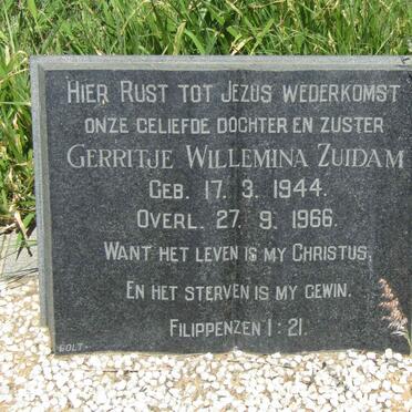 ZUIDAM Gerritje Willemina 1944-1966