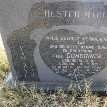 ZYL Hester Maria, van nee COMBRINCK 1910-1983