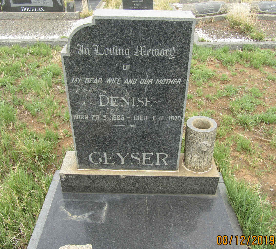 GEYSER Denise 1925-1970