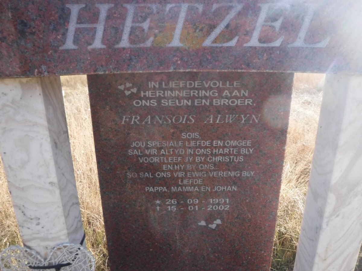 HETZEL Fransois Alwyn 1991-2002