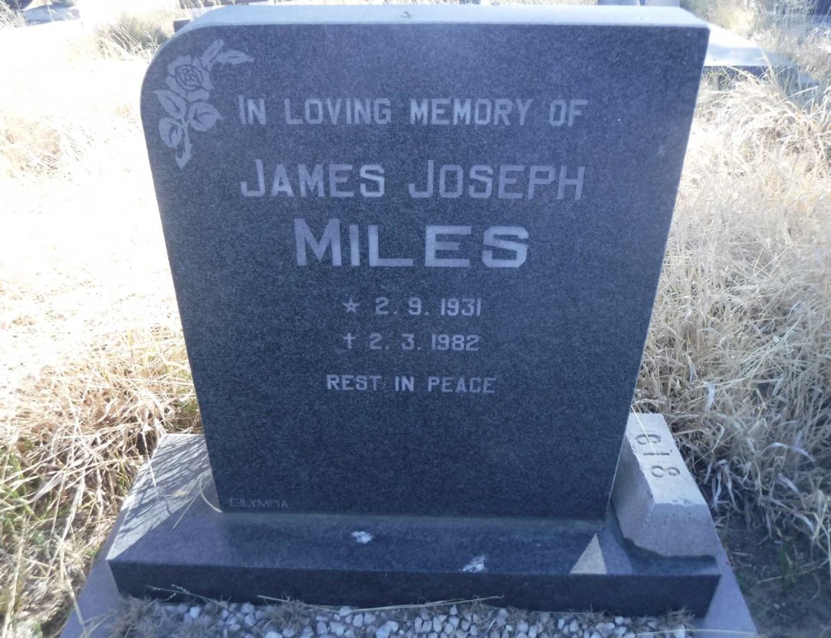 MILES James Joseph 1931-1982