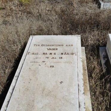 AARDT Frans Johannes, van 1844-1923