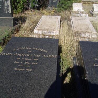 AARDT Frans Johannes, van 1886-1948