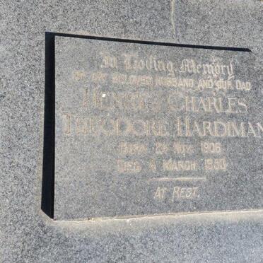 HARDIMAN Henry Charles Theodore 1906-1953