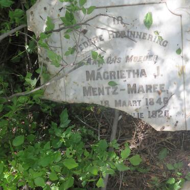 MENTZ Magrietha J., MAREE 1846-1920