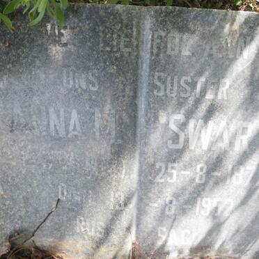 SWART Anna M. nee MENTZ 1872-1952