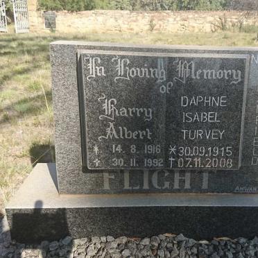 FLIGHT Harry Albert 1916-1992 &amp; Daphne Isabel Turvey BRADFIELD 1915-2008