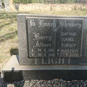 FLIGHT Harry Albert 1916-1992 &amp; Daphne Isabel Turvey BRADFIELD 1915-2008