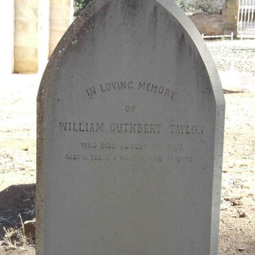 TAYLOR William Cuthbert -1889