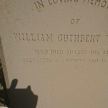 TAYLOR William Cuthbert -1889