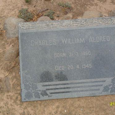 ALDRED Charles William 1860-1945