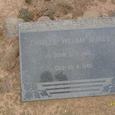 ALDRED Charles William 1860-1945