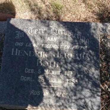 BOTHA Hendrik Jeremia 1870-1955