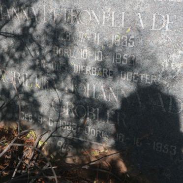 BRUIN Johanna Petronella, de 1935-1953 :: GROBLER Magrietha Johanna Adriana 1939-1953