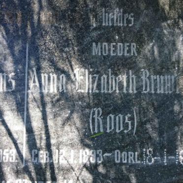 BRUWER Anna Elizabeth nee ROOS 1893-1981