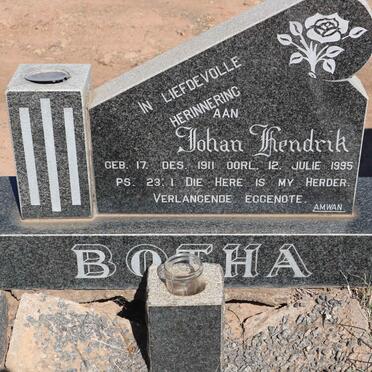 BOTHA Johan Hendrik 1911-1995