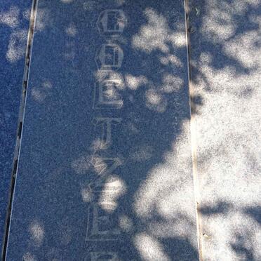 COETZEE Arthur 1911-1975 &amp; Tokkie 1912-1984