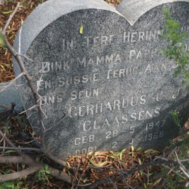 CLAASSENS Gerhardus C.J. 1947-1968