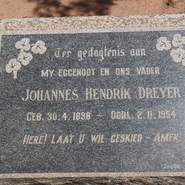 DREYER Johannes Hendrik 1898-1954