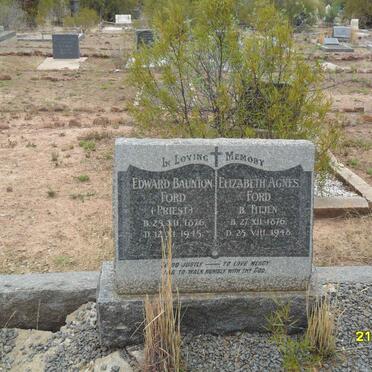 FORD Edward Baunton 1876-1945 &amp; Elizabeth Agnes TITJEN 1876-1948