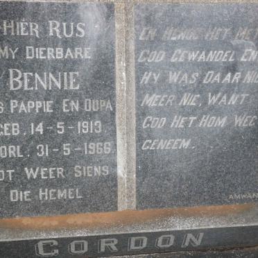 GORDON Bennie 1913-1966