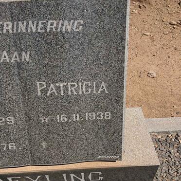 GREYLING Hansie 1929-1976 &amp; Patricia 1938-