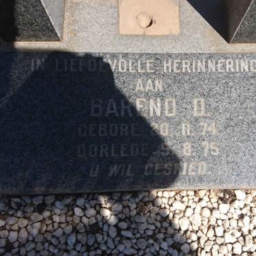 GREYLING Barend D. 1974-1975