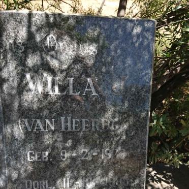 HERZOG Herman C.F.P. 1929- &amp; Willa VAN HEERDEN 1933-1988