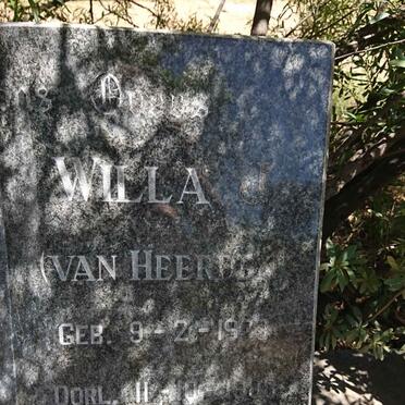 HERZOG Herman C.F.P. 1929- &amp; Willa VAN HEERDEN 1933-1988